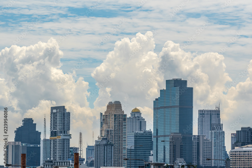 Cityscape with building in city of Bangkok