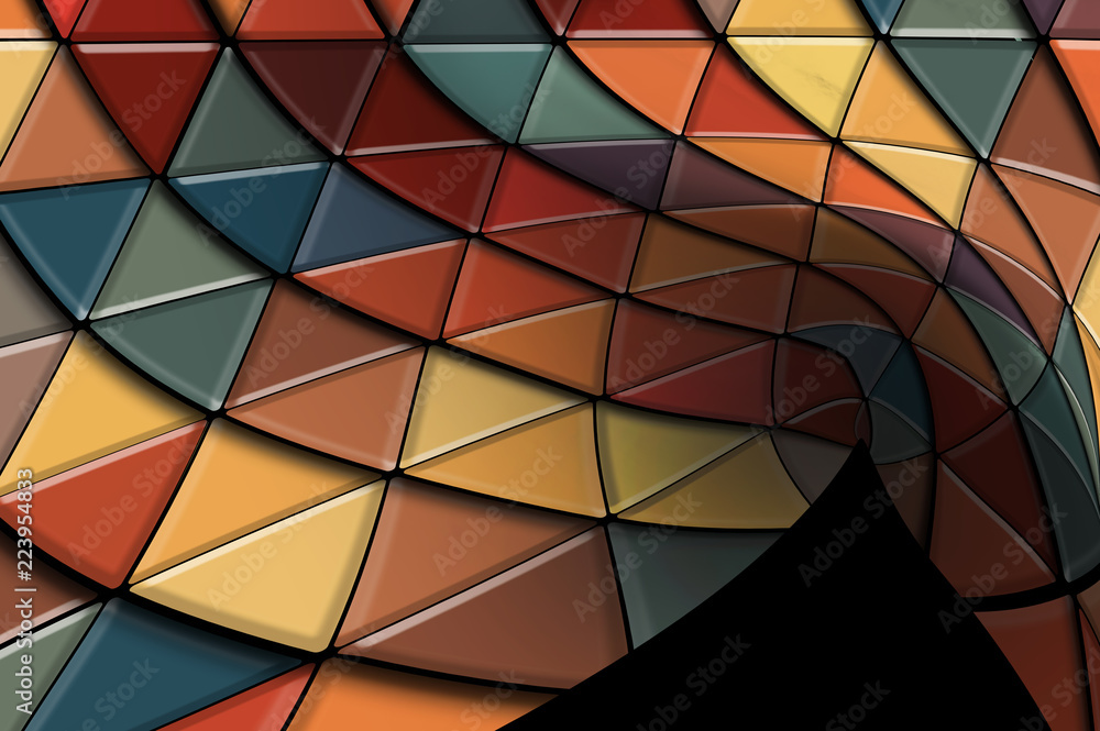 Fototapeta premium Here is an abstract image with many colors intended to be used as a background image.