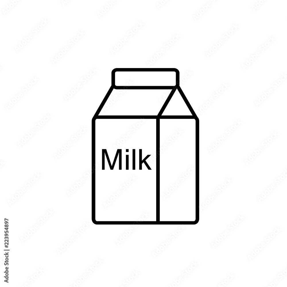 icon carton of milk. vector illustration icon carton of milk. vector illustration