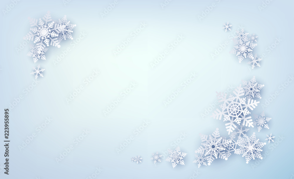 Winter background with beautiful snowflakes. Christmas decoration. Winter background with beautiful snowflakes. Christmas decoration.