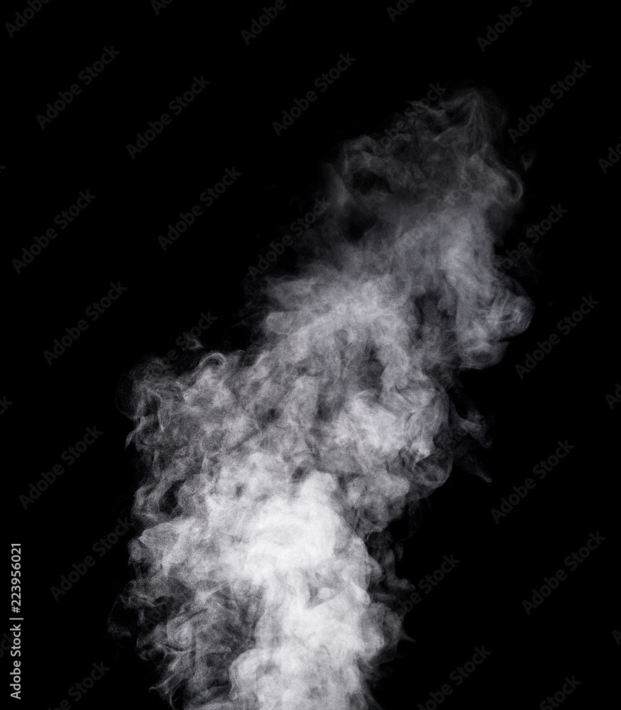 Abstract steam on a black background. Abstract steam on a black background.