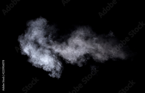 Abstract steam on a black background.