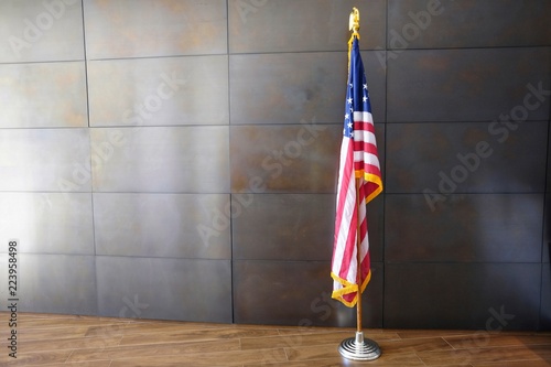 American flag inside