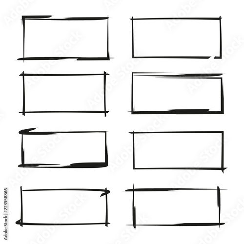 blank rectangle frame set