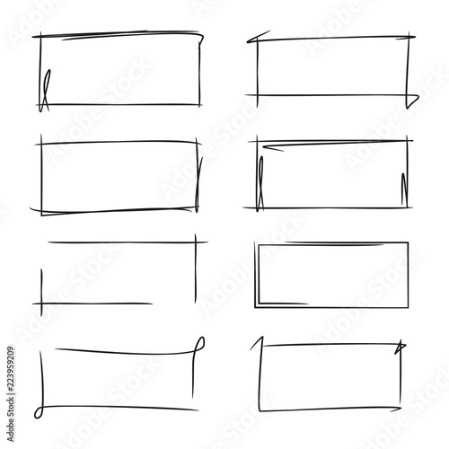 blank rectangle frame set