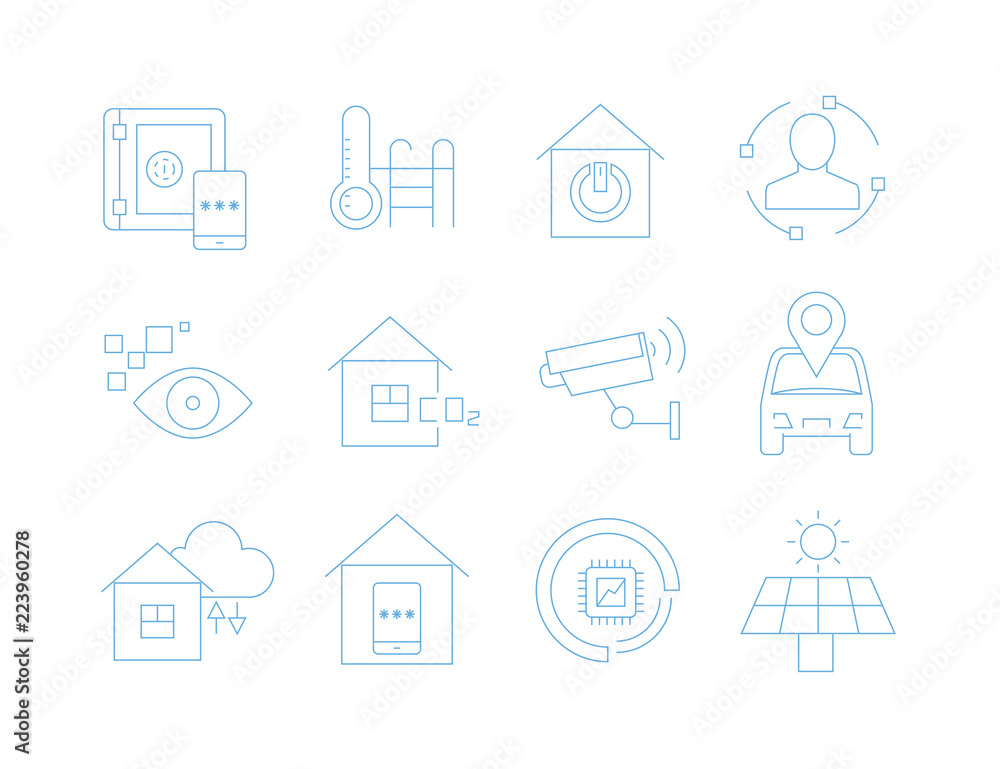 smart home icons smart home icons