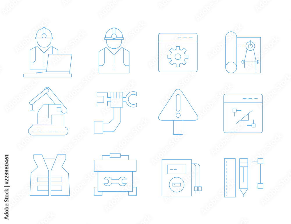 engineering icons engineering icons