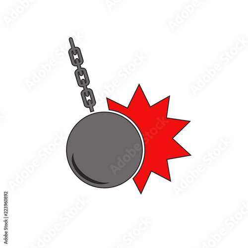 wrecking ball symbol