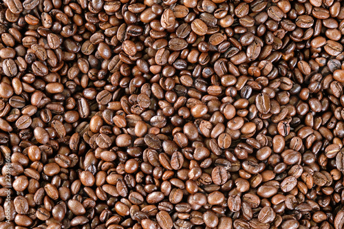 Coffee bean background, full farme, close up