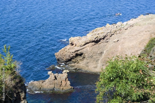 Sheer cliffs of the norther...