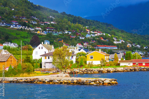 Mountain village in Norway