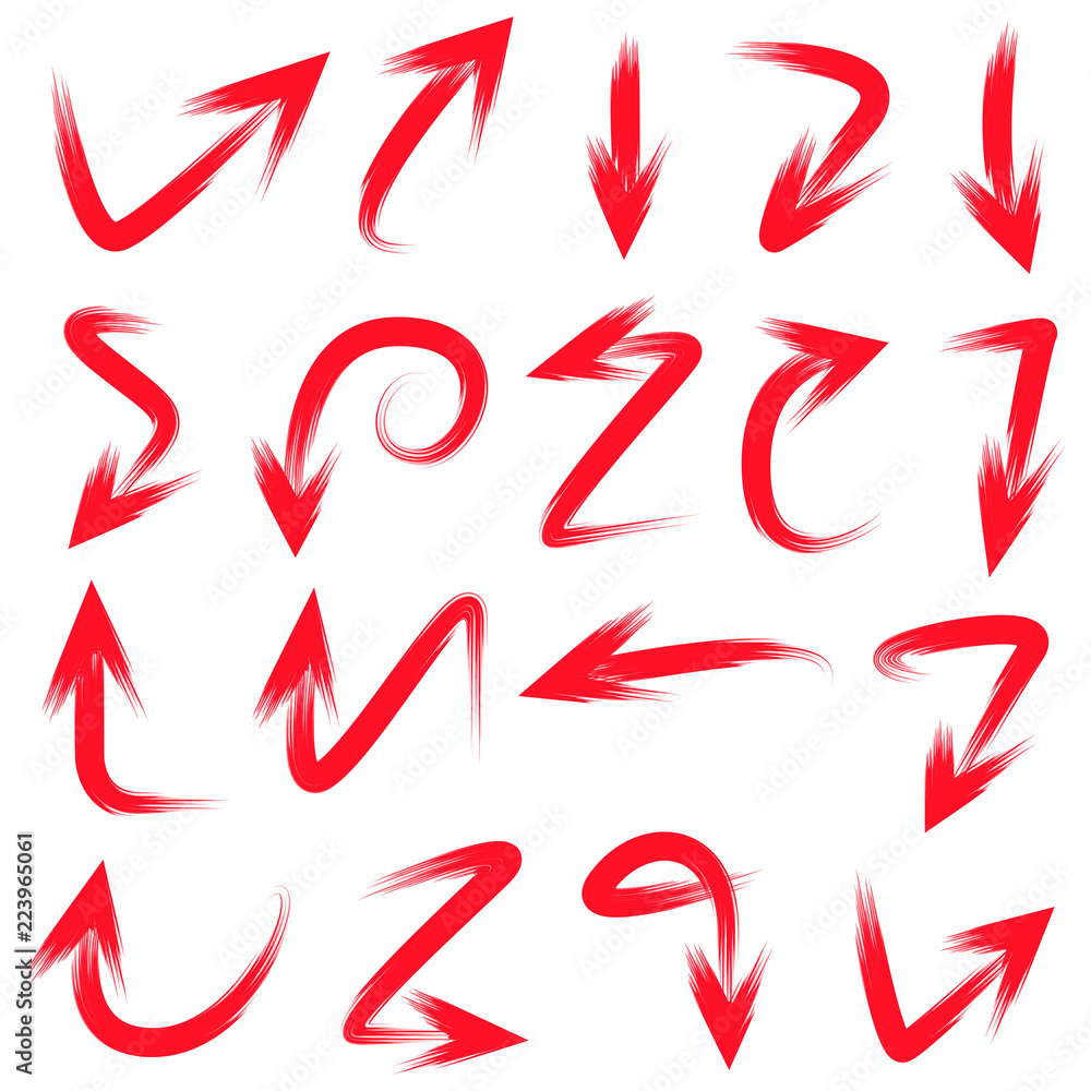 red vector arrows red vector arrows