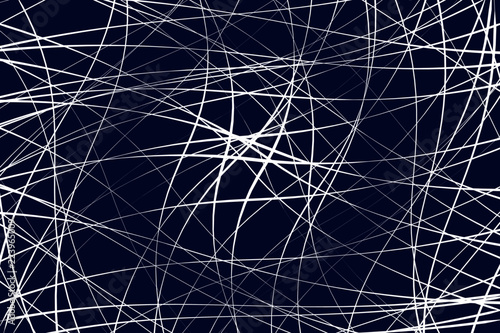 Random chaotic lines abstract geometric pattern / texture. Modern, contemporary art-like illustration