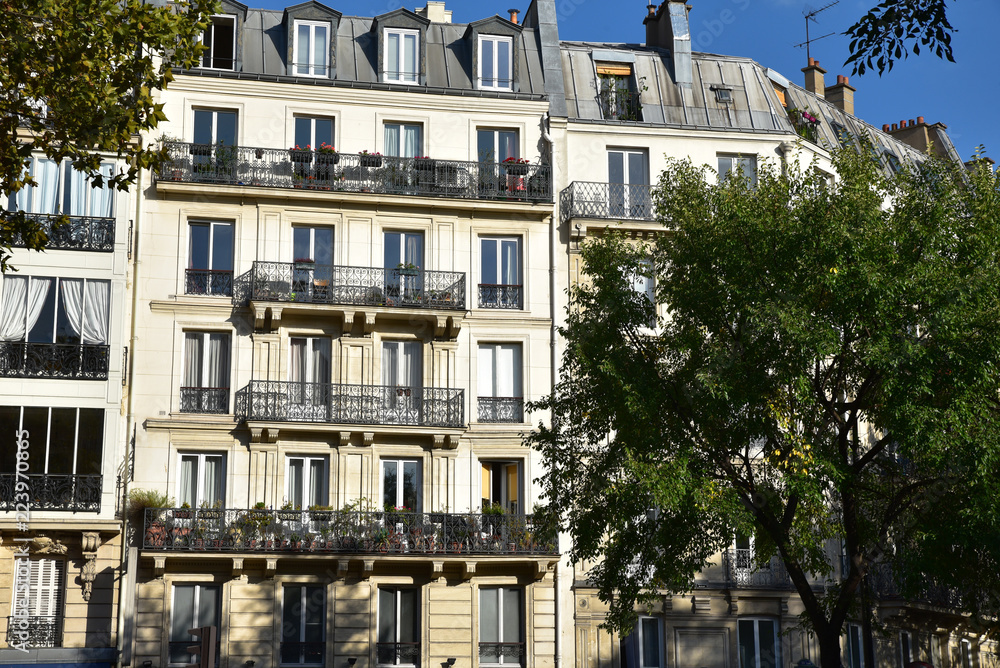 Fototapeta premium Immeubles parisiens