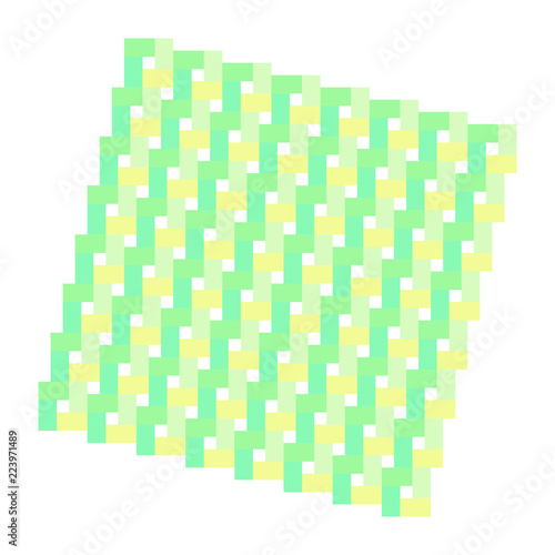 Arte astratto verde colorato texture stampa tessile mattonella mosaico design vettoriale geometrico