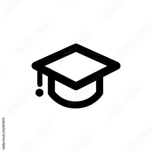 Graduation vector icon isolated on background. Trendy sweet symbol. Pixel perfect. illustration EPS 10.