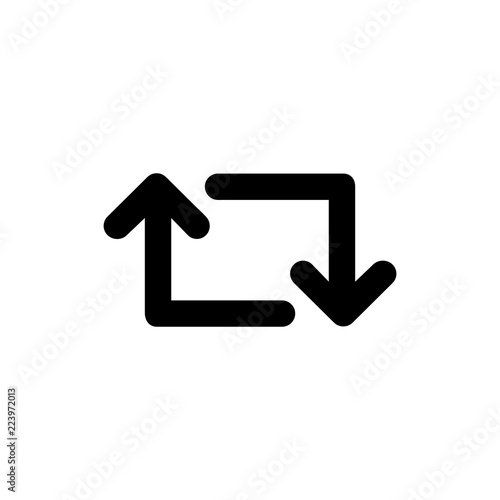 Retweet vector icon isolated on background. Trendy sweet symbol. Pixel perfect. illustration EPS 10.