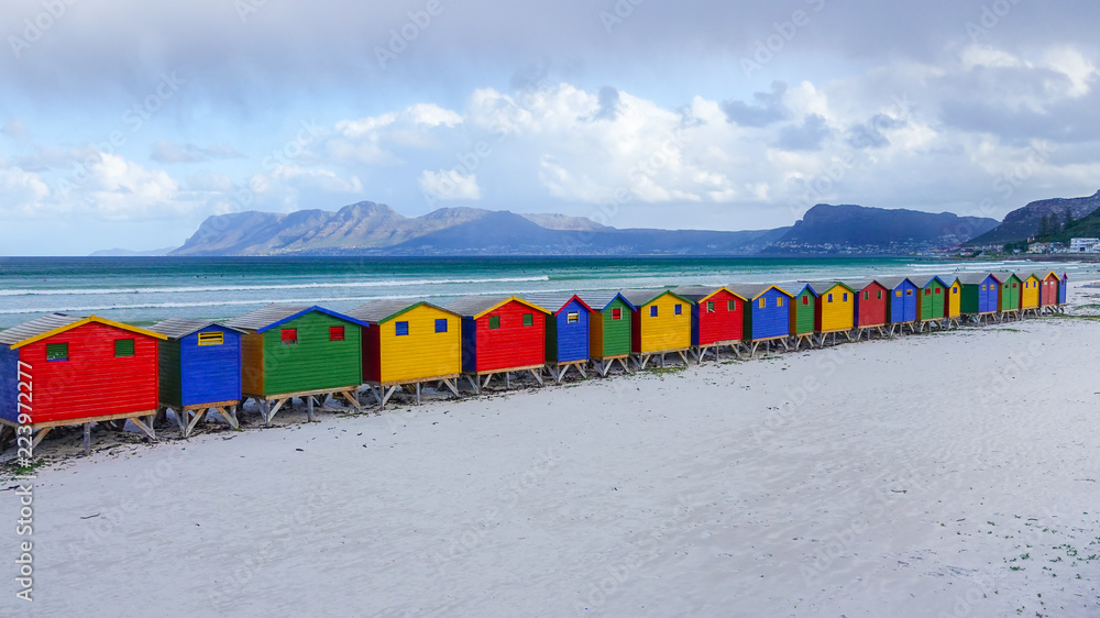 Fototapeta premium Muizenberg South Africa Rainbow
