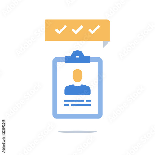 Training course, human resources, recruitment concept, fast services, opinion poll, fast survey, enrollment program, staff evaluation