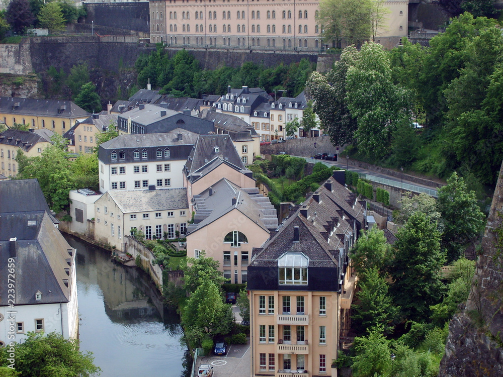 view of old town, luxembourg