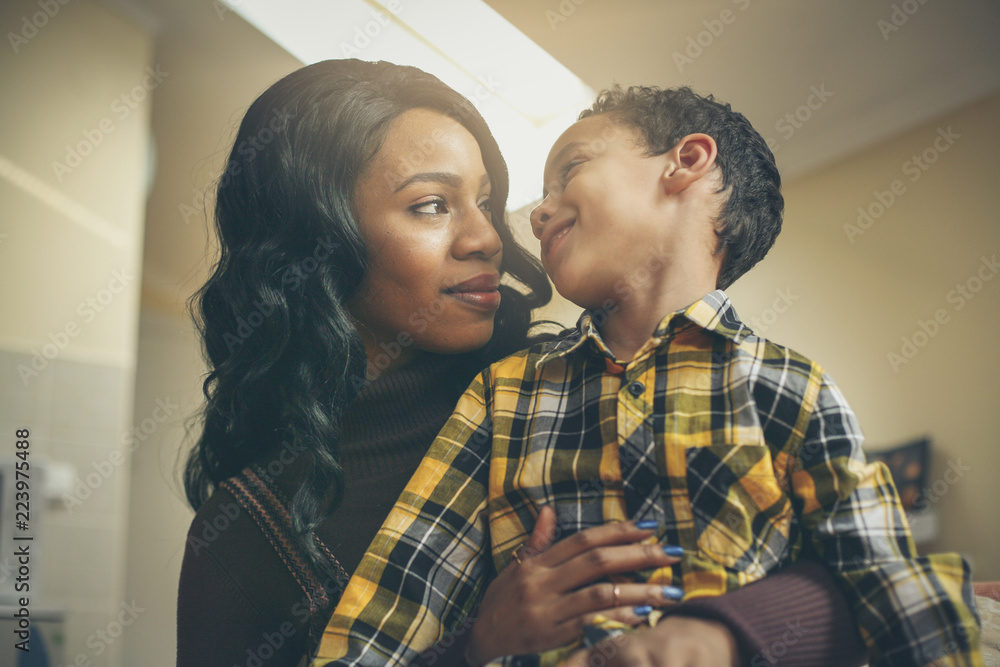 Fototapeta premium You are my whole world. African family.