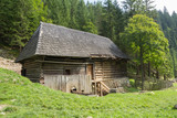 old wooden water mill at Kvacianska dolina