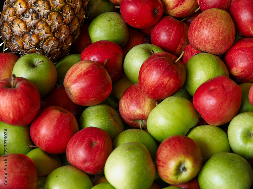 Pile of fresh ripe apples Pile of fresh ripe apples