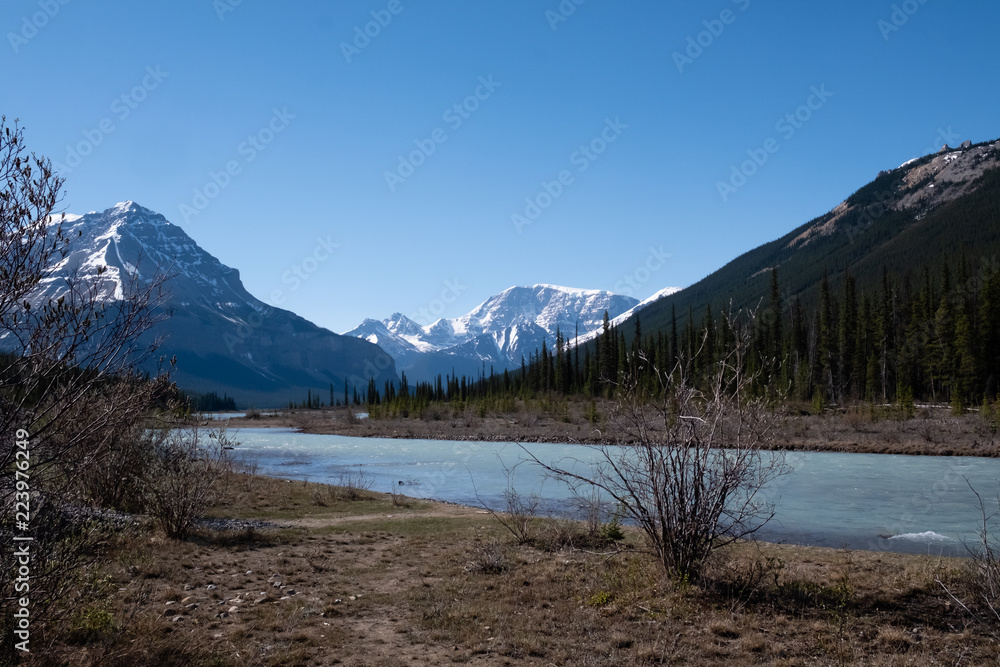 River detail on northern part of icefield parkway