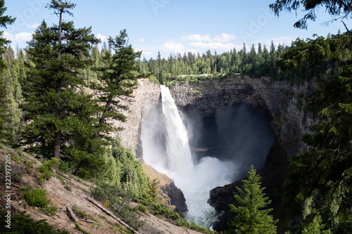 Helmcken Falls waterfall in Wells Gray provencial park in BC  Canada