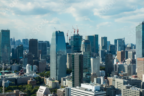 (東京都ｰ都市風景)港区ビル群が連なる都市景観
