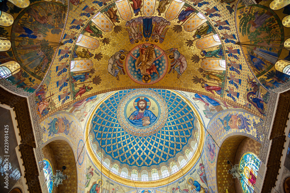 the painting on the dome of Naval cathedral