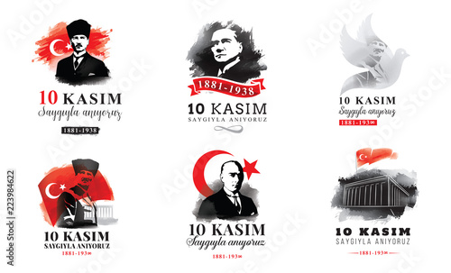 10 kasim - 10 November, Mustafa Kemal Ataturk Death Day. photo