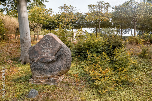 Gotthardt Ephraim Lessing Monument am Mausoleum der Familie Lessing photo