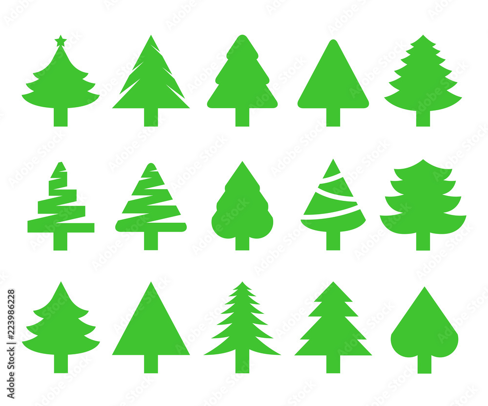 Obraz premium Christmas trees