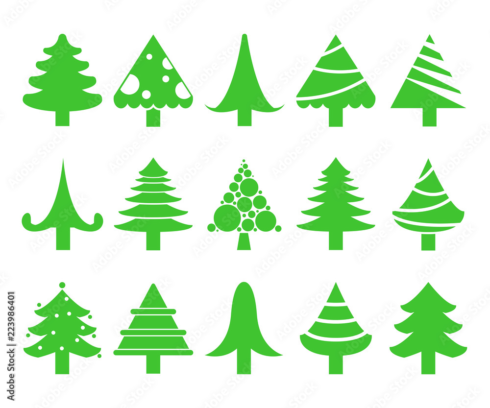 Fototapeta premium Christmas trees