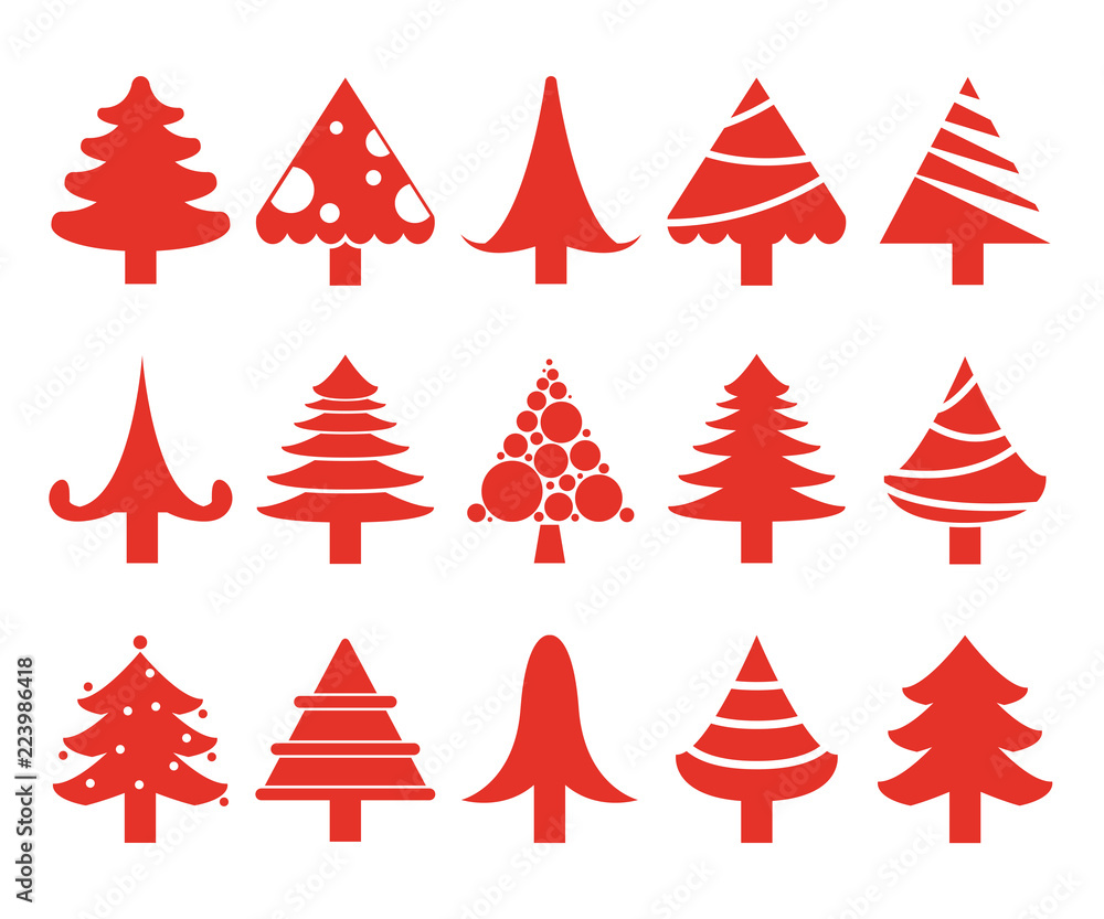 Obraz premium Christmas trees