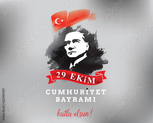 Turkey republic day - 29 ekim Cumhuriyet Bayrami kutlu olsun. photo