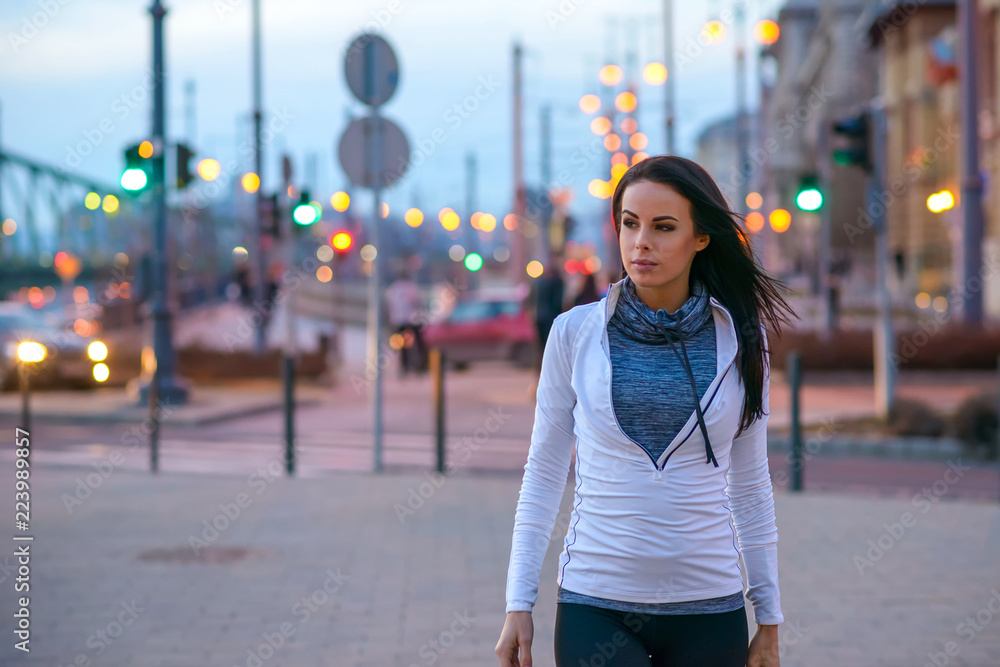 Young woman on the street Young woman on the street