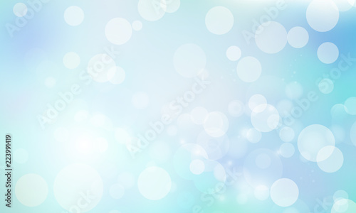 pale blue bokeh background