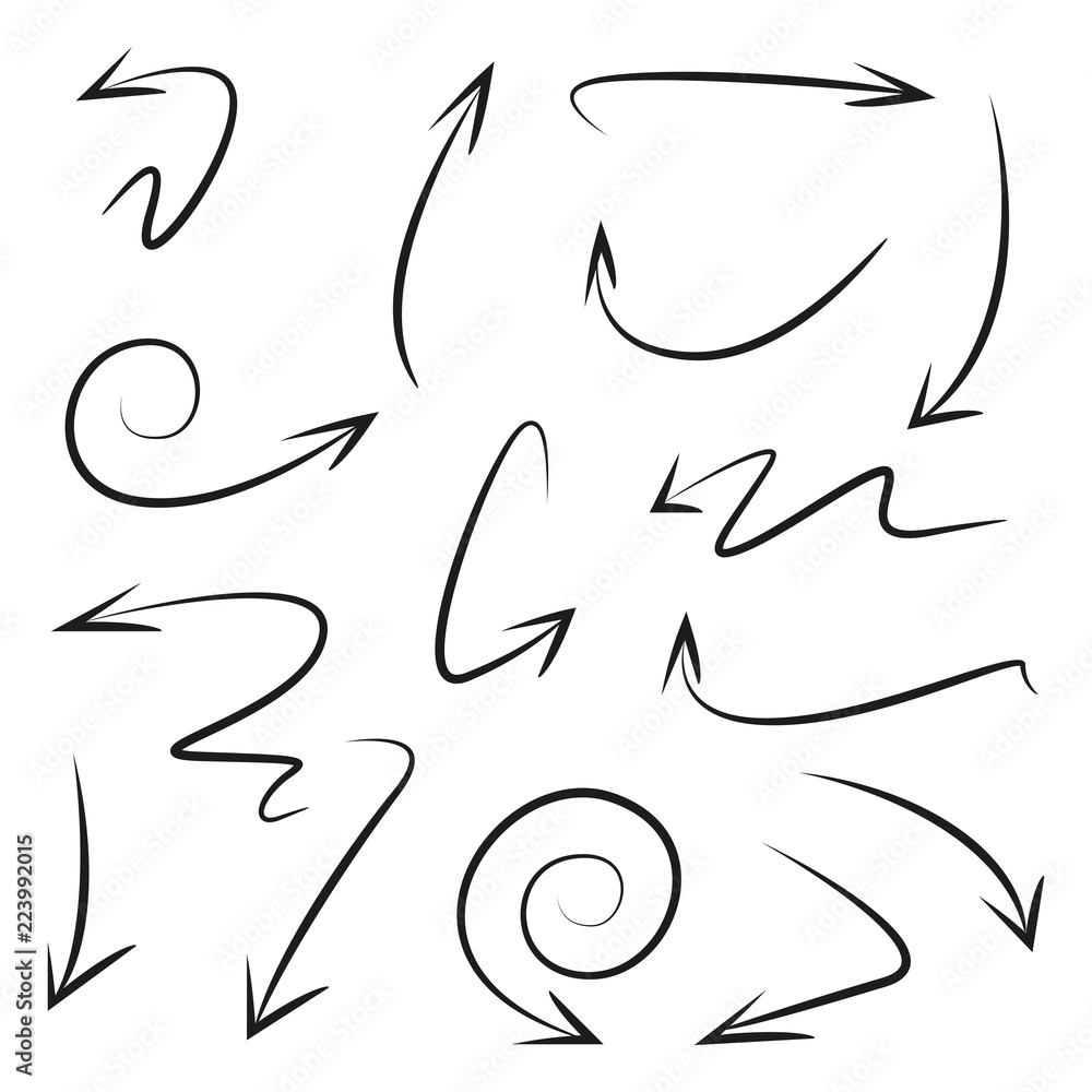 hand drawn arrows hand drawn arrows