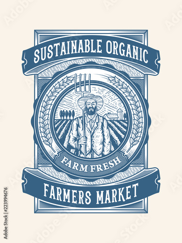 Sustainable organic farm fresh packaging design