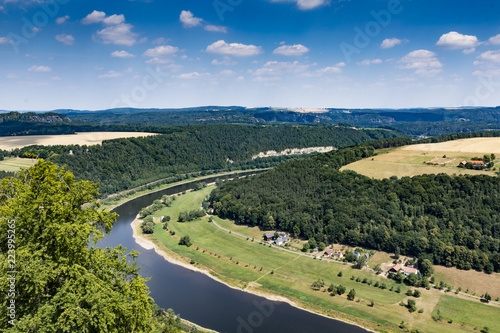 aerial view of countryside