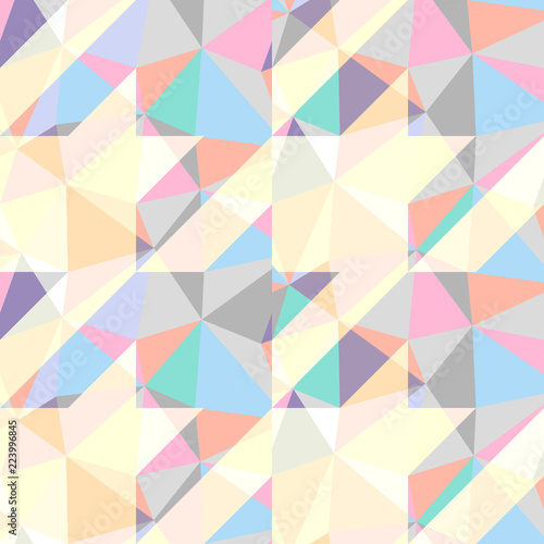 Seamless geometric pattern. Classic Hounds-tooth pattern in a low poly style. Vector image.