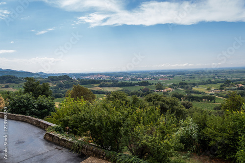 Majestic overview to the beautiful valley from the top of the hill, France © Luca