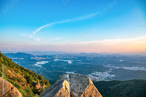 Shenzhen Yangtaishan Forest Park  Dayangtai Mountain Scenery