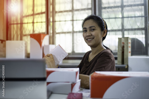 Asia women with own business 