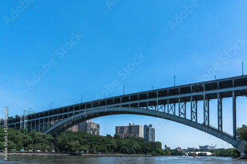 Henry Hudson Bridge over the Harlem River, Manhattan photo