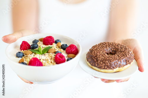 gesunde Ernährung, abnehmen, Übergewicht, gesundes Frühstück 