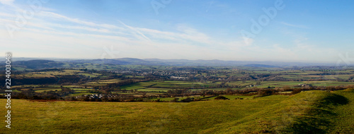 Fotografie Panoramic view of Tavistock from Dartmoor