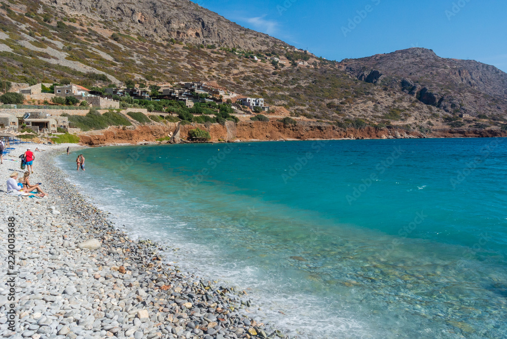 a view of crete island in greece